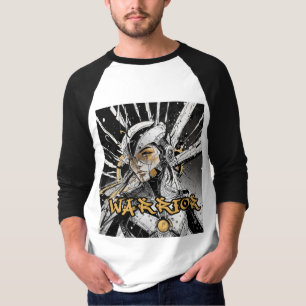 Manga krigare Raglan T Shirt
