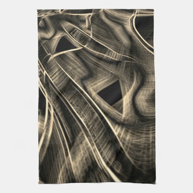 Många kryddade tittar som brända gräs med groovar kökshandduk (Vertikal)