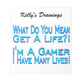 Många livsspelare anteckningsblock