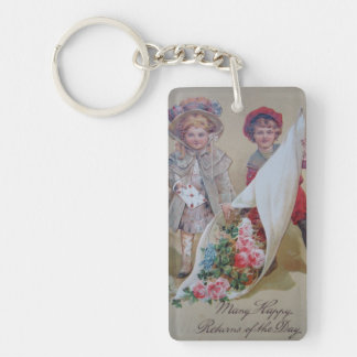 Många lyckliga retur av dagen nyckelring