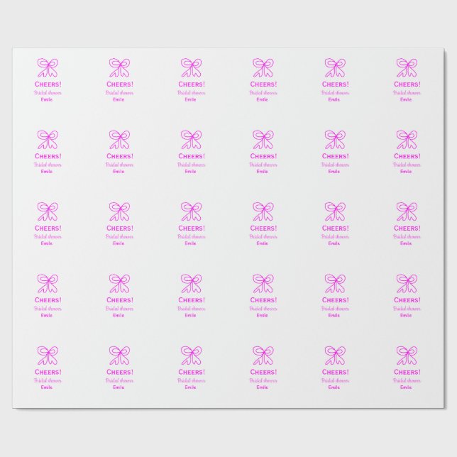 Många lyckönskningar lila rosa slinga bröllopsfest presentpapper (Platt)