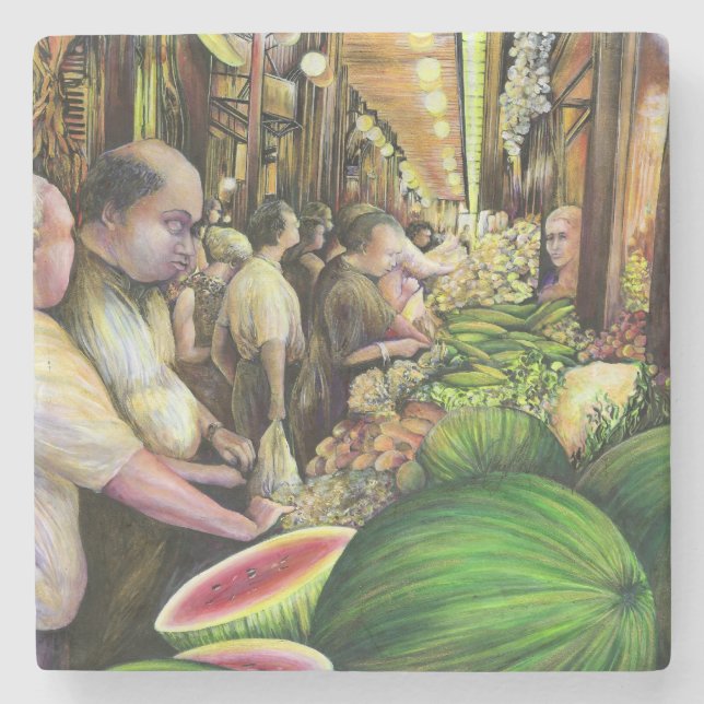 Många Manar, många meloner, Budapest Stenunderlägg (Framsidan)