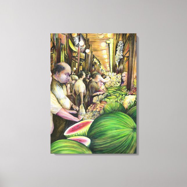 Många Manar många Melons Budapest Ungern Canvastryck (Framsida)