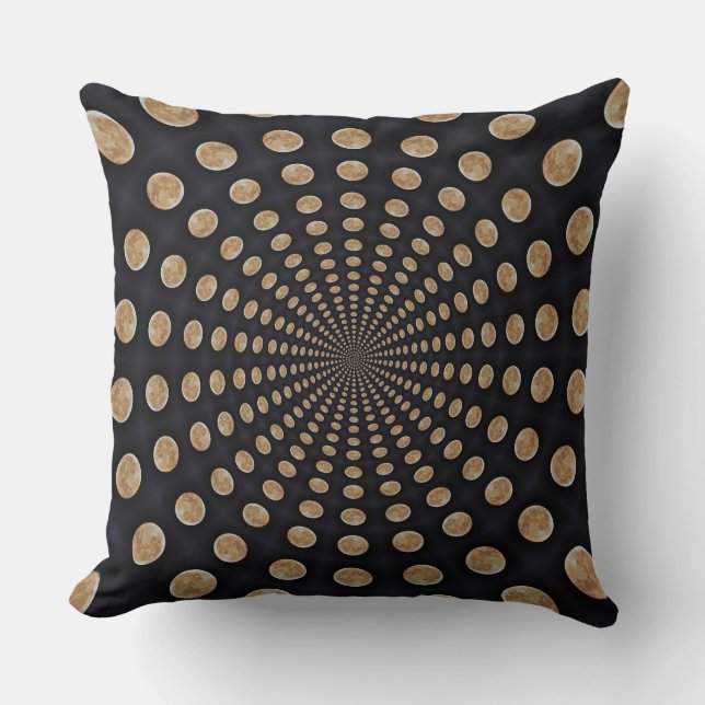 Många Måne Swirl Dekorativ kudde (Framsida)