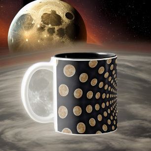 Många Måne Swirl Mugg eller Kopp