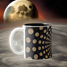 Många Måne Swirl Mugg eller Kopp