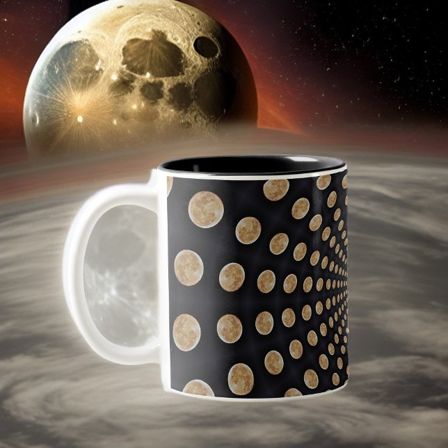 Många Måne Swirl Mugg eller Kopp (Skapare uppladdad)