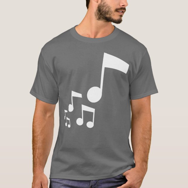 Många Musik noter Musical Instrument Ljud Kärlek-p T Shirt (Framsida)