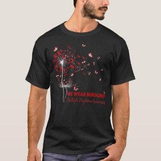 Många Myeloma Awareness Faith Hope Kärlek Dandeli T Shirt