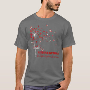 Många Myeloma Awareness Faith Hope Kärlek Dandeli T Shirt