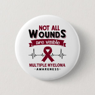 Många Myeloma Awareness Month Ribbon Gifts Knapp