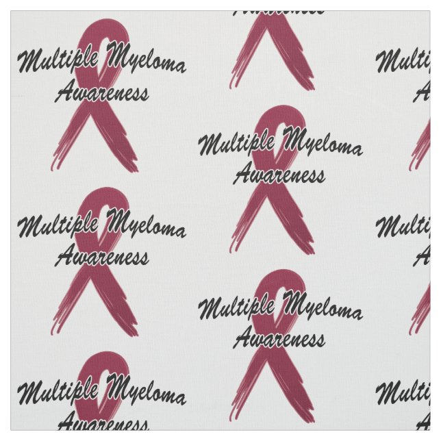 Många Myeloma Awareness Ribbon Hope Tyg (Provkarta)