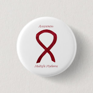 Många Myeloma Cancer Awareness Ribbon Pin Knapp