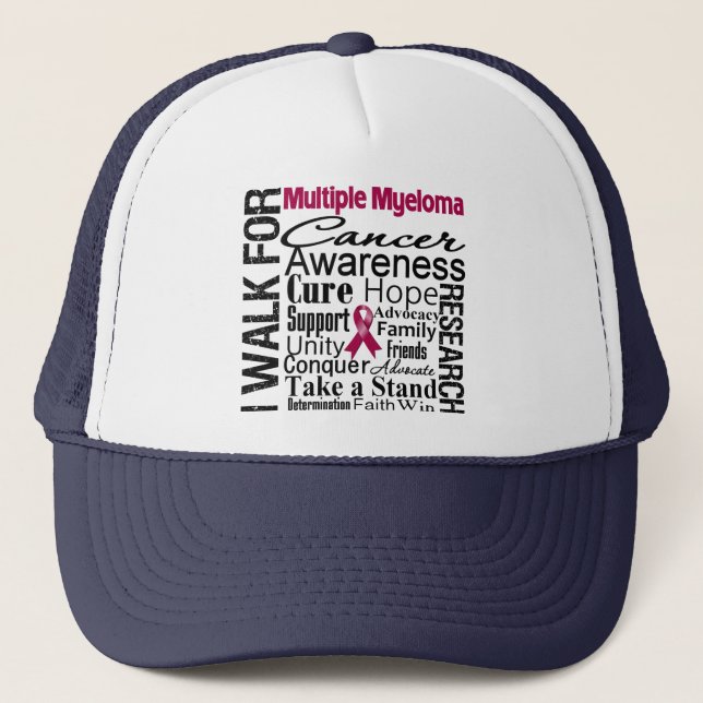 Många Myeloma Cancer Awareness Walk Keps (Framsida)
