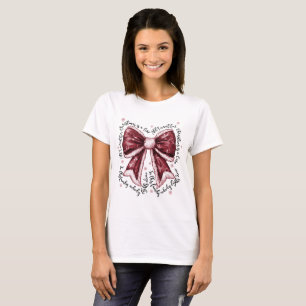 Många Myeloma Cure jul Bow Shirt T