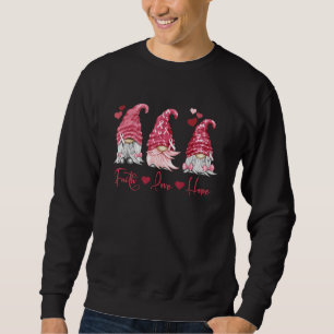 Många Myeloma Faith Hope Kärlek Burgundy Gnomes H Lång Ärmad Tröja