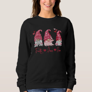 Många Myeloma Faith Hope Kärlek Burgundy Gnomes H T Shirt