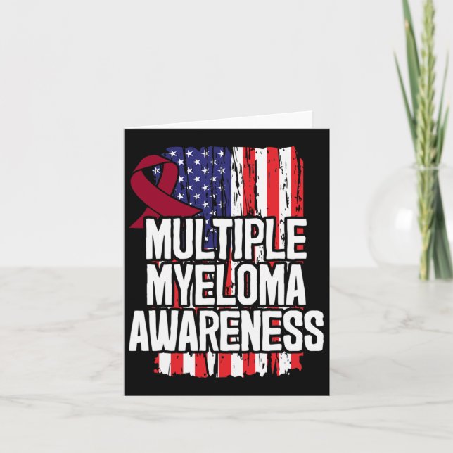Många Myeloma Gift - Medvetenhet om blodcancer Kort (Framsida)