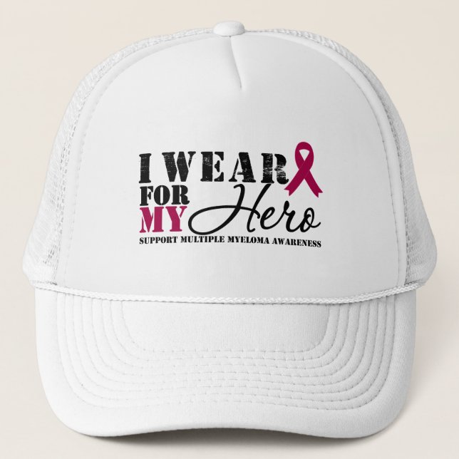 Många Myeloma Hero Ribbon Keps (Framsida)