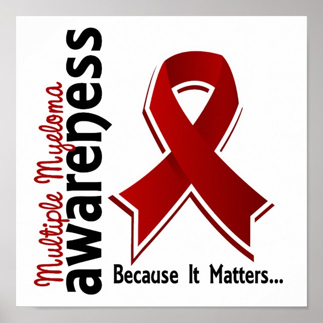 Många Myeloma Medvetenhet 5 Poster (Framsidan)