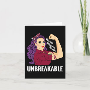 Många Myeloma Medvetenhet Blood Cancer Warrior G Kort