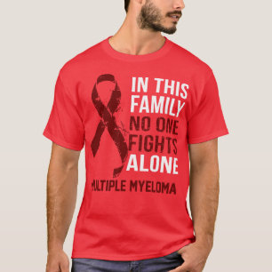 Många Myeloma Medvetenhet ingen kämpar Ensam Skutt T Shirt