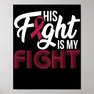 Många Myeloma Medvetenhet om att hans kamp är min Poster