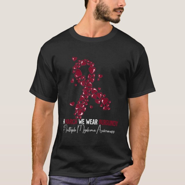 Många Myeloma Medvetenhet T Shirt (Framsida)