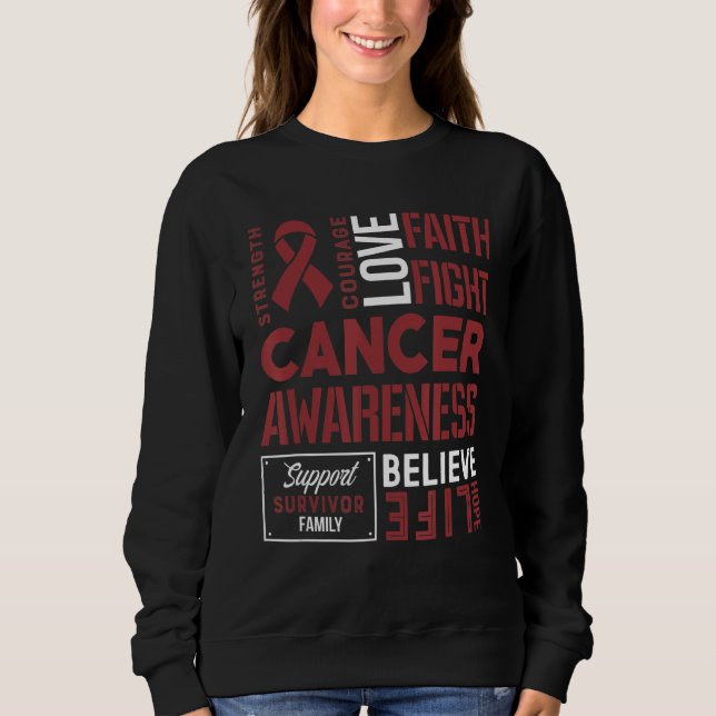 Många Myeloma, styrka mod och tro T Shirt (Framsida)