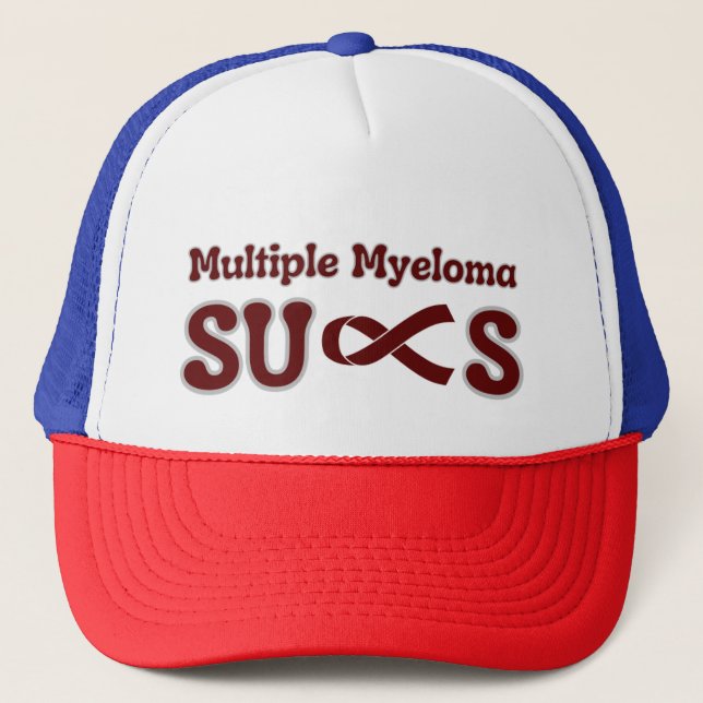 Många Myeloma Sucks Truckerkeps (Framsida)