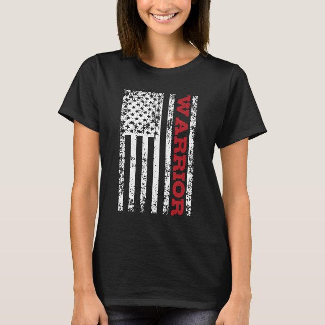 Många Myeloma Warrior T Shirt (Framsida)