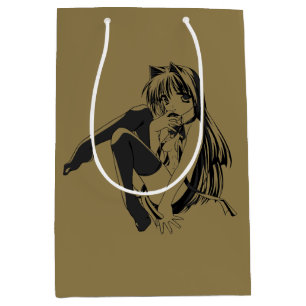 Manga, Neko Catgirl Hårig Kawaii Loli