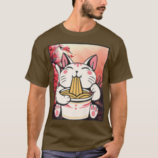 Manga Neko Ramen Cat Lover 852 T Shirt