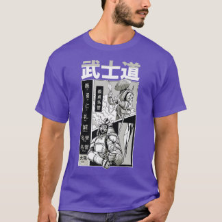 Manga och Anime Samurai Warrior T Shirt