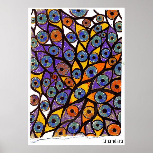 Många Öga Poster (Framsidan)