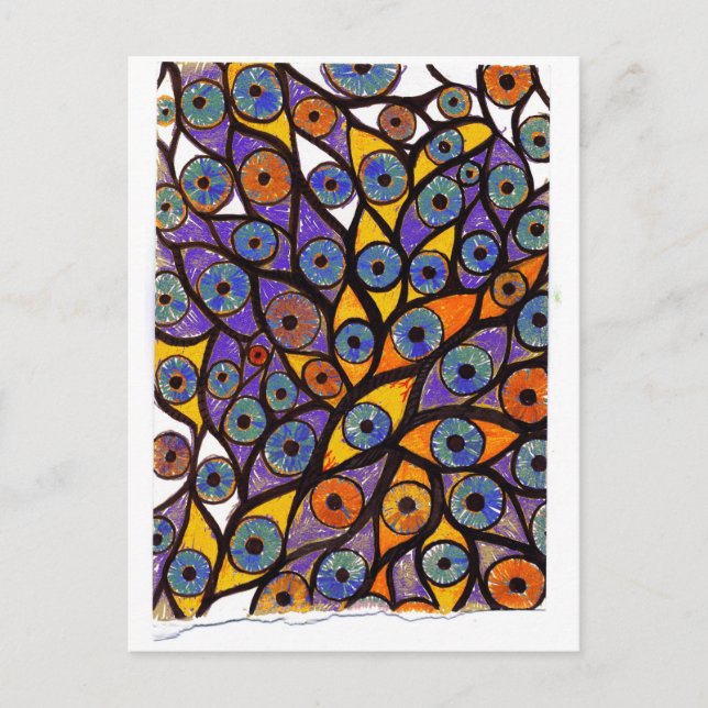 Många Öga Vykort (Framsida)