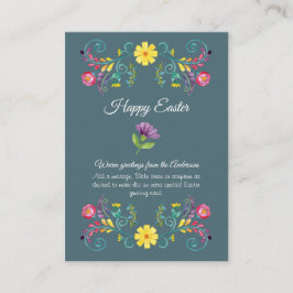 Många Påsk-kort 100 PHOTO FOLK BLOMMIGT Budget Rådkort