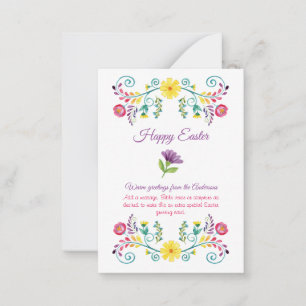 Många Påsk-kort 100 PHOTO FOLK BLOMMIGT Budget Rådkort