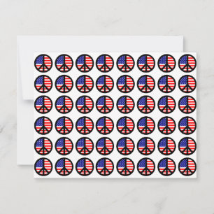Många Patriotiska Fredstecken Inbjudningar