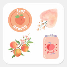 Många Peach Sticker Pack
