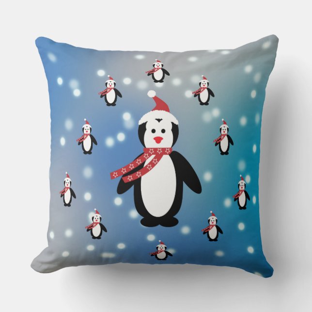 Många Penguins Kudde (Framsida)