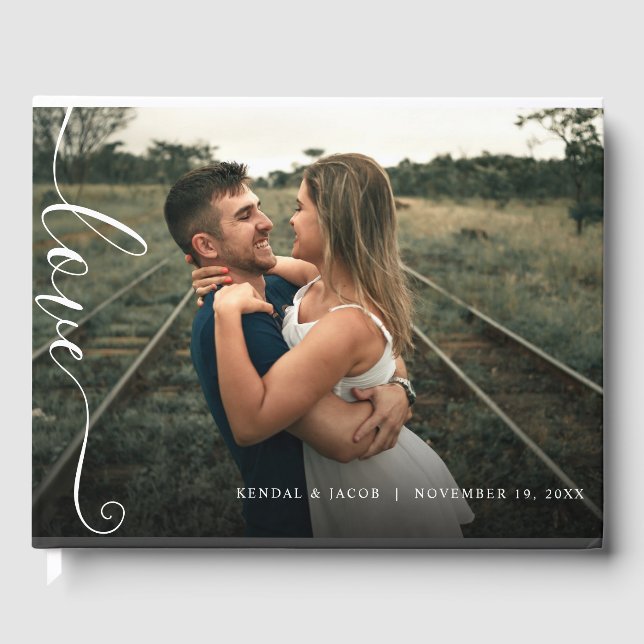 Många Photo Collage Bröllop Guest Bok (Framsida)