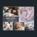 Många Photo Family Photo Collage Reunion Vykort<br><div class="desc">Skicka ett speciellt vykort till dem och berätta att du tänker på dem med den här familjens fotokollage. Anpassa dina foton från familjen namn och många. Skicka ett budskap om kärlek och omtänksamhet. En vacker keepy för familjeåterföreningar.. Skicka den till helgdagarna, skicka den bara för att. Behålla som är kopplad...</div>