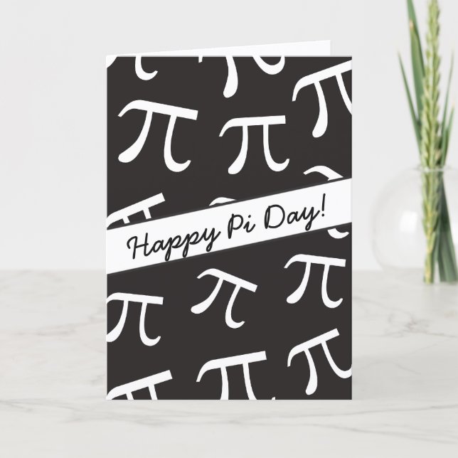 Många Pi - Math - Lycklig Pi Day Kort (Framsida)