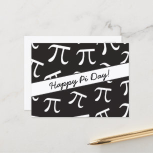 Många Pi - Math - Lycklig Pi Day-vykort Vykort