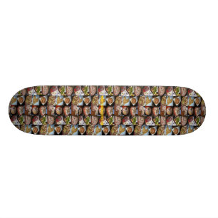 Många pizzas, många pizzas, många pizzas som ä old school skateboard bräda 21,6 cm