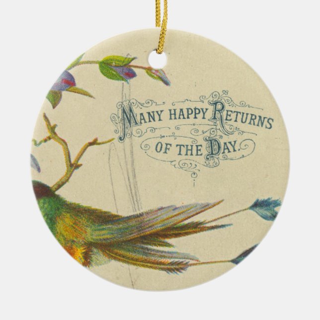 Många retur av dagprydnaden julgransprydnad keramik (Framsidan)