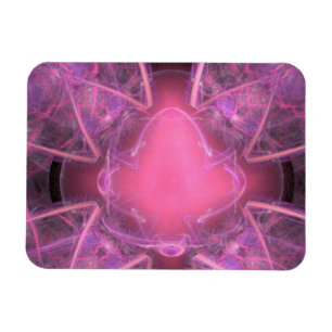 Många Rosa Swirls Magnet