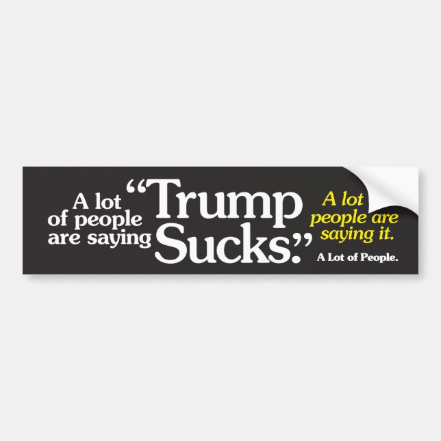 Många säger att det är trumpigt.. bildekal (Framsidan)