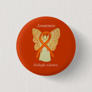 Många Sclerosis Angel Awareness Ribbon Stift Knapp